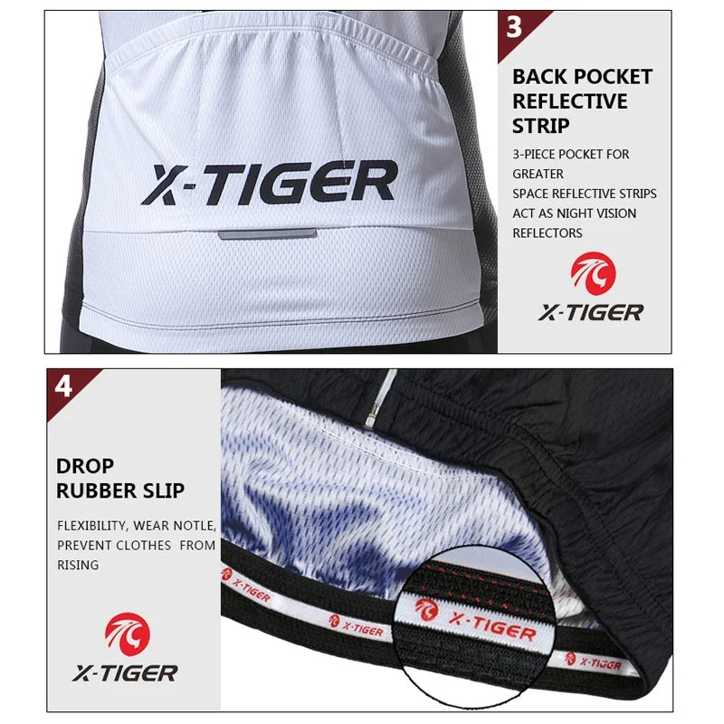 X-TIGER Top Quality Cycling Jersey Long Sleeve MTB Bicycle Cycling Clothing Mountain Bike Sportswear Cycling Clothes