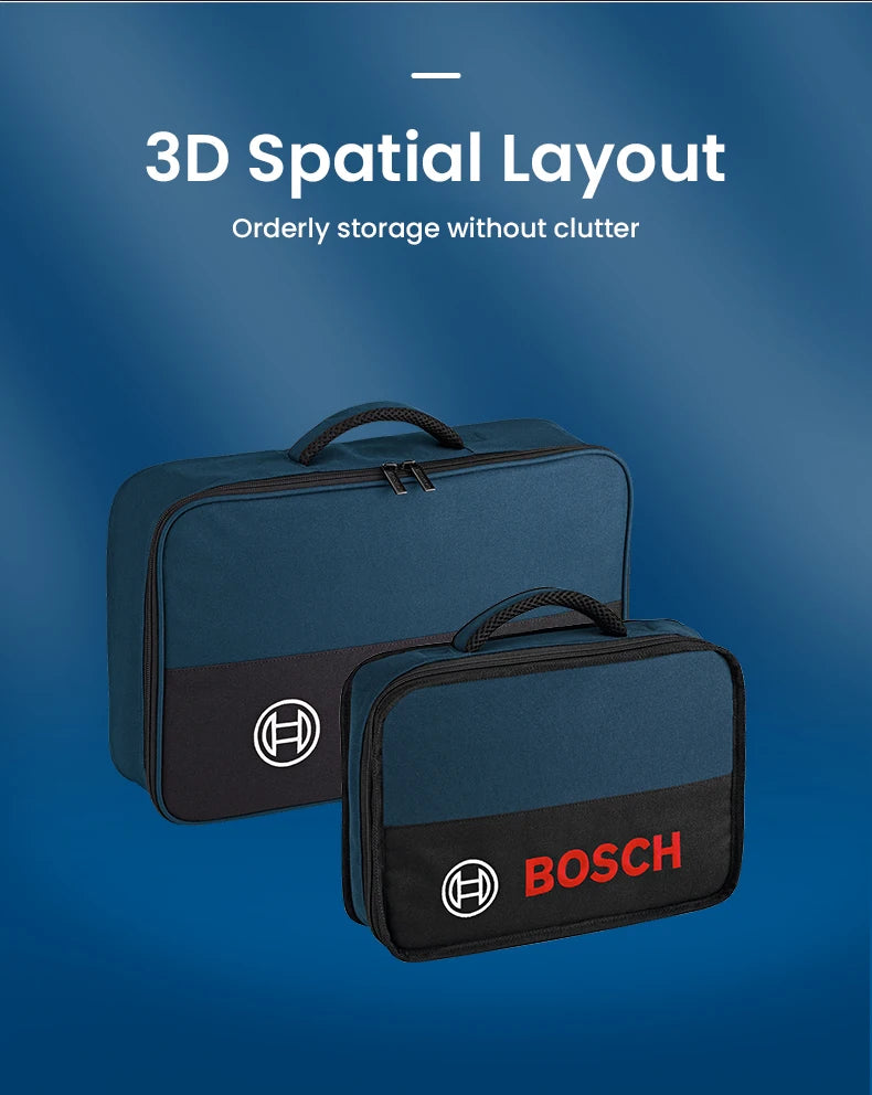 Bosch Werkzeugtasche 3 Größen Mini/S/M - Werkzeug Aufbewahrung Organizer Tasche - Arbeitstasche Holzarbeiter Elektriker Canvas Wasserdicht Angeln