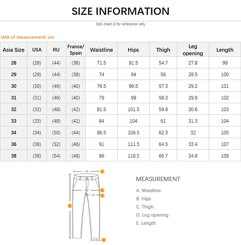 Guangdong Jeans Ripped Slim Fit - Baumwolle Elastisch S-XL