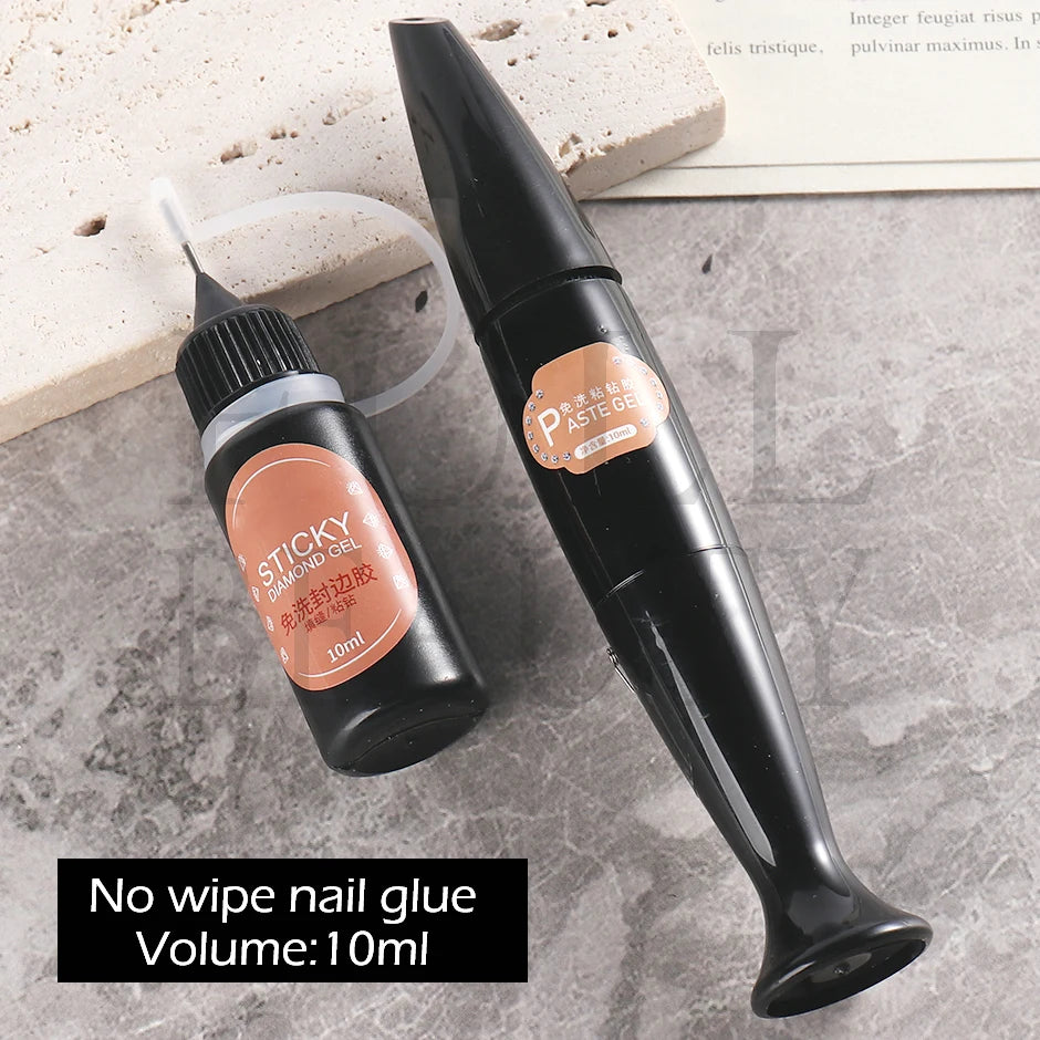 Starker Nagel Kleber Super Klebrig Klebstoff UV Gel Nagellack Für Strass Kristall Edelsteine Schmuck DIY Maniküre Nagel Kunst Werkzeuge LY1826