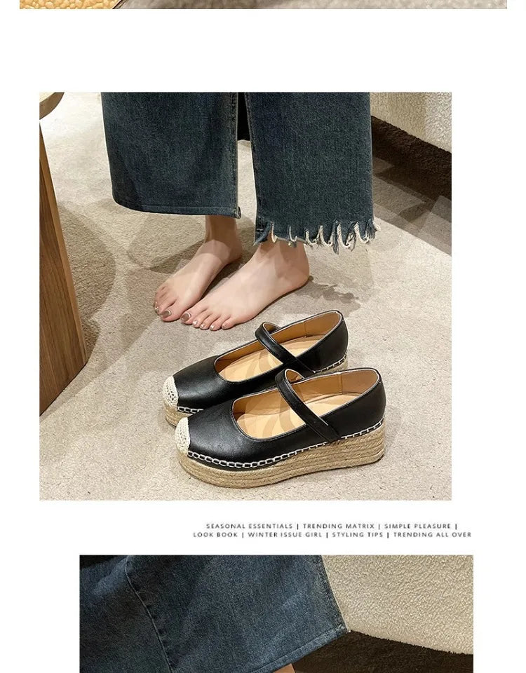 High Heels Women Shoes New Weave Wedges Platform Dress Party Shoes 2025 Spring Women's Rome Sandals Pumps Female Zapatillas