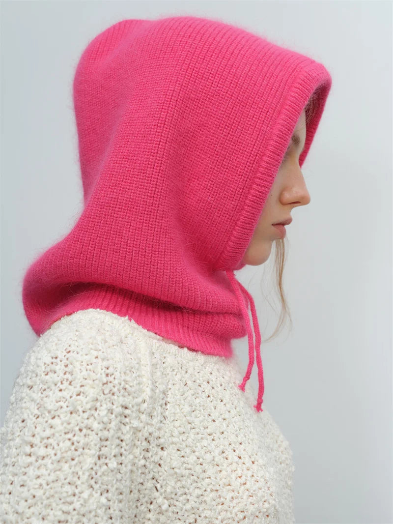 Furina Balaclava Kaninchenpelz Warm - Strick, Einheitsgröße