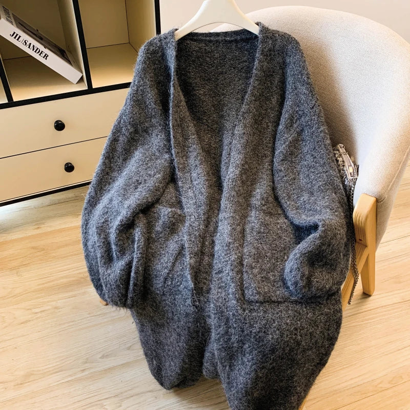 Cardigan elegant MEXZTCN - Lungime 66 cm, Greutate mare