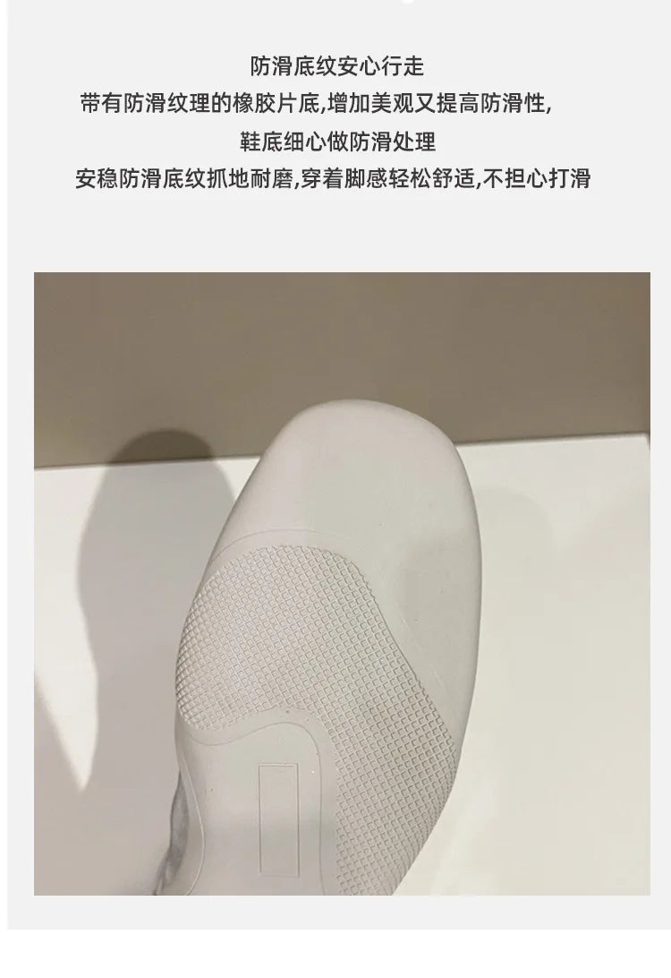 Ballet Flat Sneakers Women's Thick Bottom Bowknot Hollow Out Shoes Fashion Designer Mary Jane Ballet Comfort Shoes Female