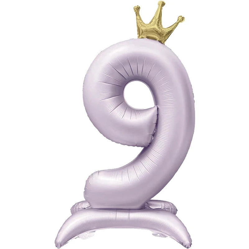Choice Zahlenballon Mit Krone - 40 Zoll Lila 1 Stück