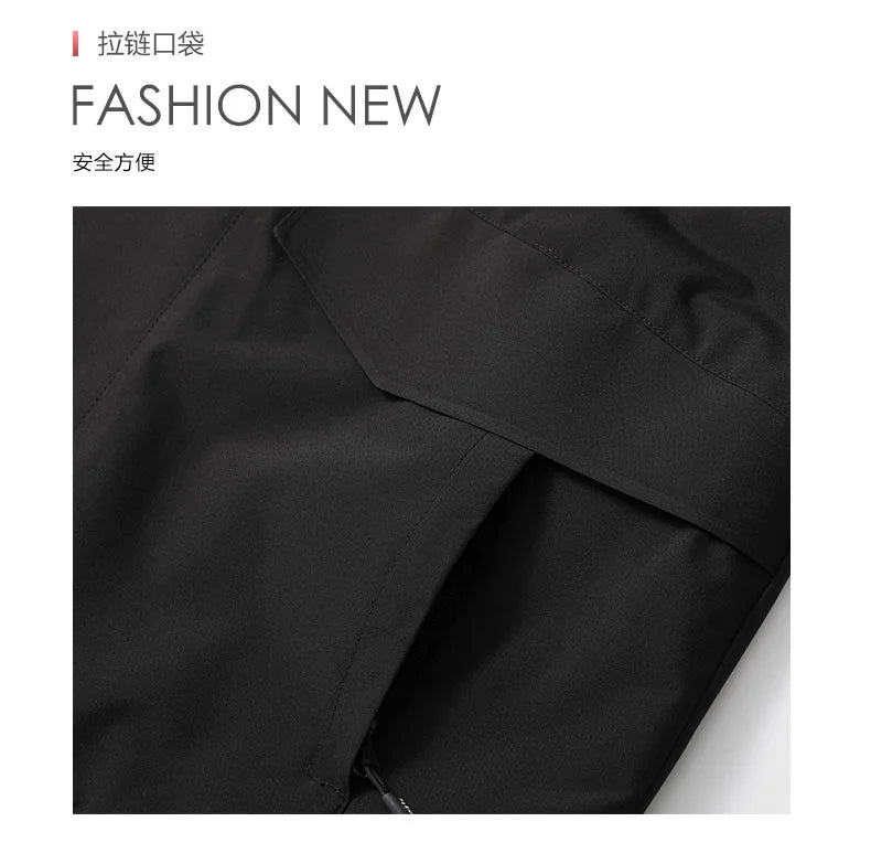 OutdoorPro Jacke wasserdicht - 8XL Kapuze PES winddicht