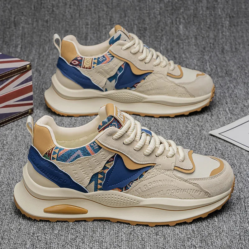 Pantofi sport pentru bărbați, pantofi sport de primăvară 2025, pantofi sport casual, versatili, confortabili, la modă, de nișă, antiderapanți, rezistenți la uzură, retro