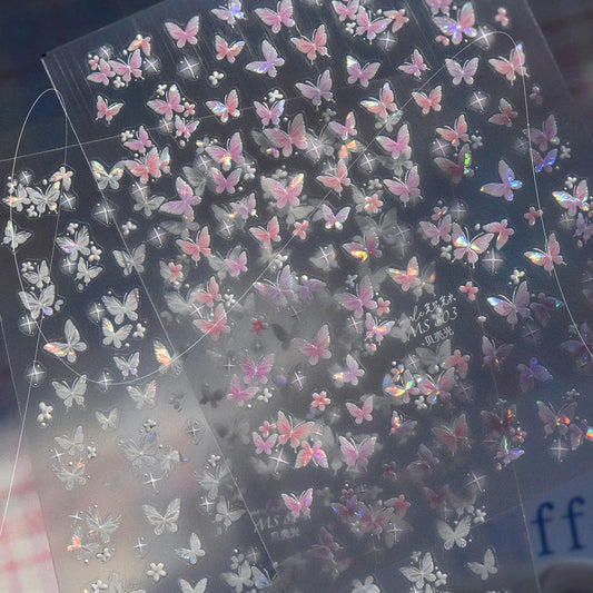 Hign MS803 5D Glänzende Nail Art - 1 Blatt PET 8.3x10mm