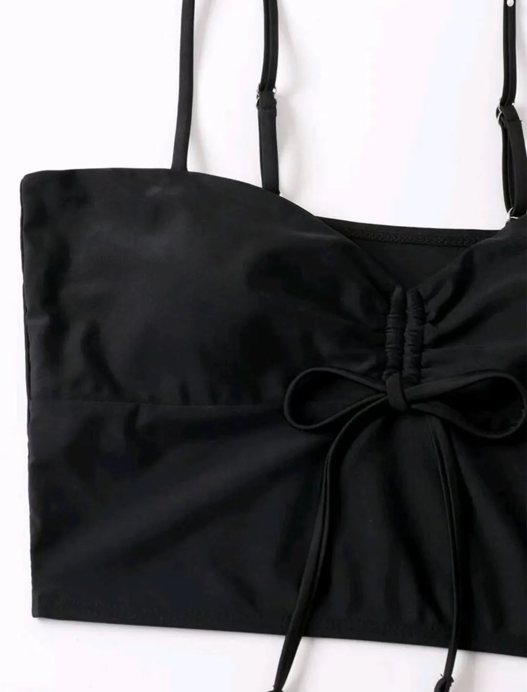 Costume de baie pentru femei 2025 - Pantaloni scurți cu talie înaltă și șnur în față