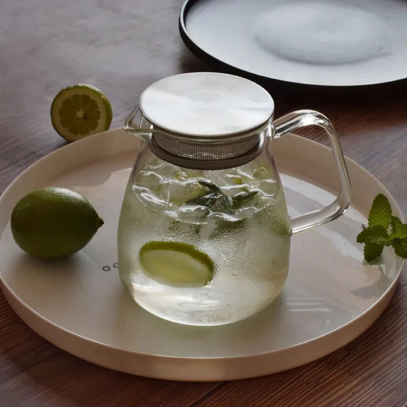 Aihogard Glas Kaffeekanne Hitzebeständig - 450ml Filter - Golden Bridge Store