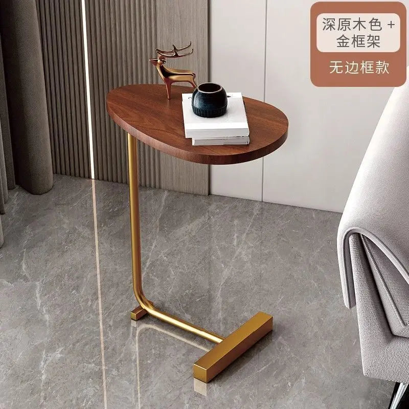 Home Small Apartment Mini Side Table Movable Coffee Table Livingroom Sofa Corner Storage Rack Minimalist Lightluxury Furniture