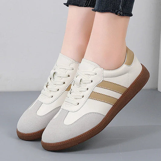 Women Sneakers Fashion Shoes Spring Trend Casual Flats Female New Fashion Comfort White Vulcanized Platform Shoes for Women - Golden Bridge Store