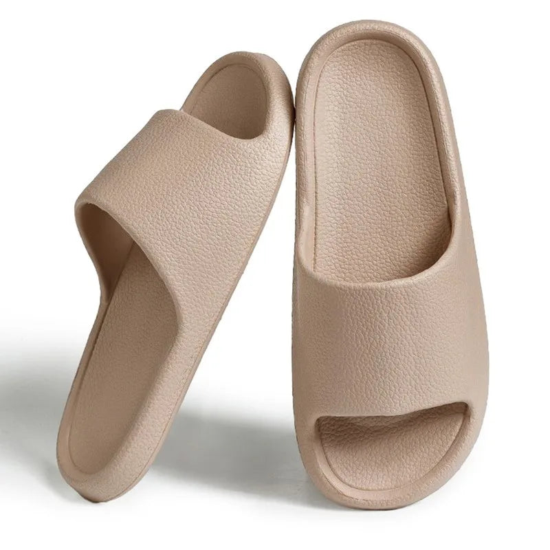Frauen Dick Plattform Cloud Hausschuhe Sommer Strand Eva Weich Sohle Slide Sandalen Freizeit Männer Damen Innen Badezimmer Anti-Rutsch Schuhe