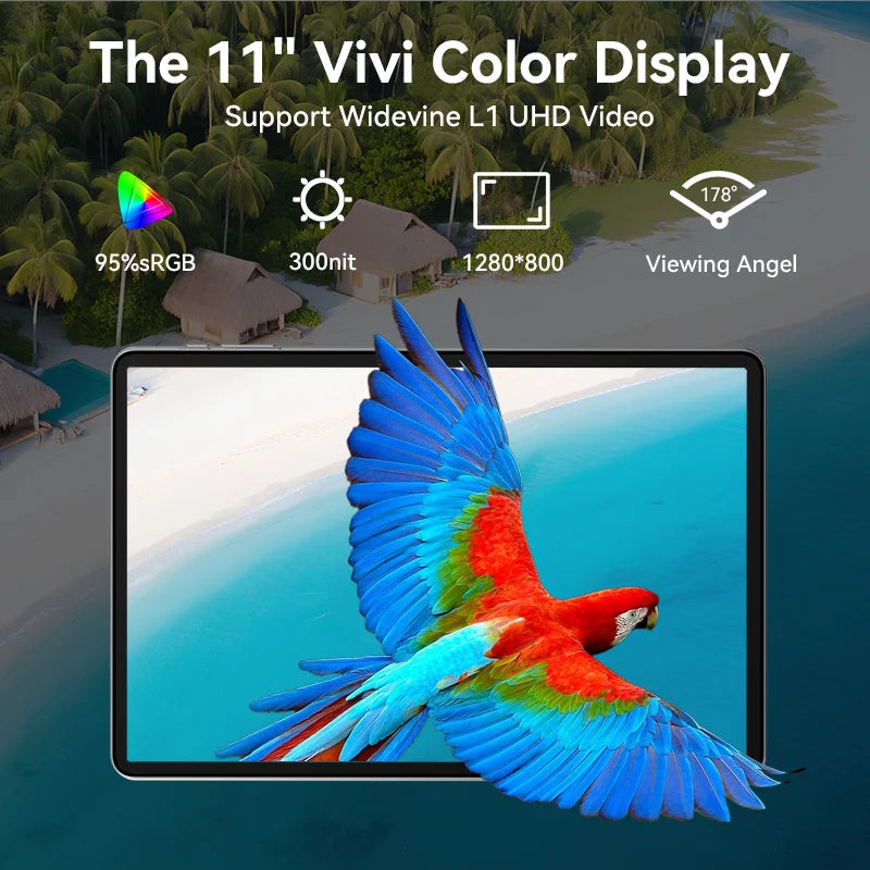 Tabletă SVITOO 11 inch cu Android Widevine L1 - 128GB 8000mAh