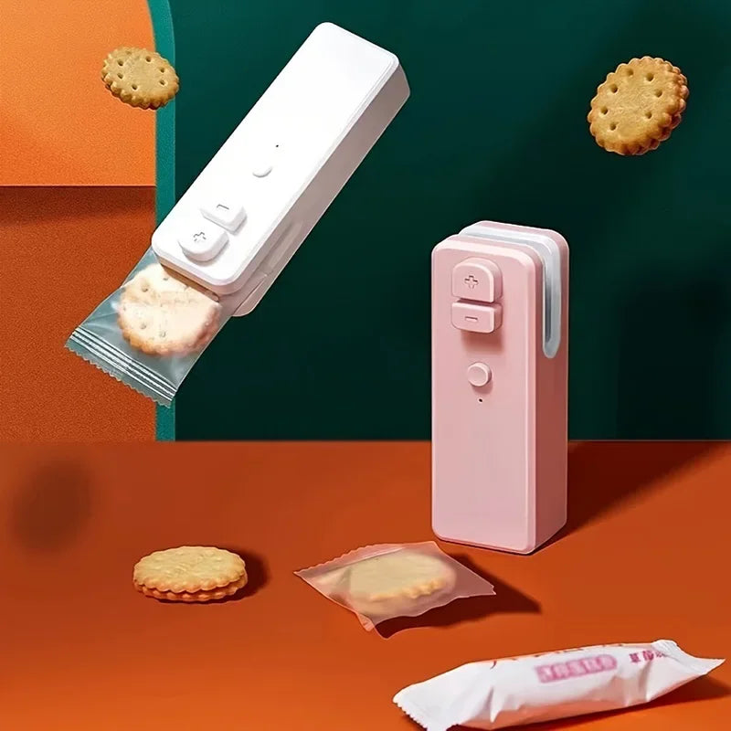 Tragbare Lebensmittel Beutel Versiegelungsmaschine USB Aufladbar Haushalt Vakuum Kaifeng Integriert Snack Versiegelung Küchen Werkzeuge