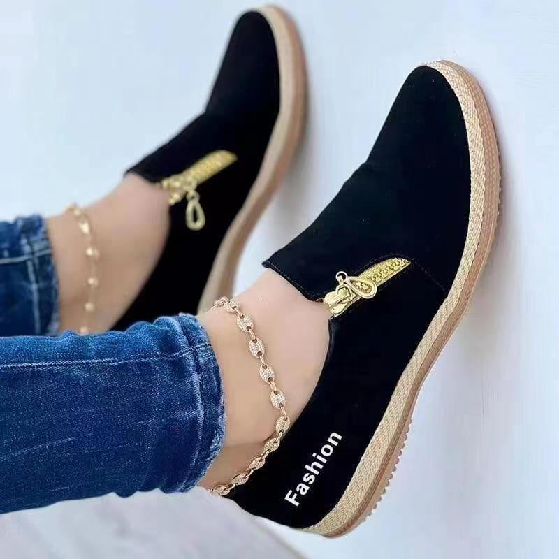 Flache Schuhe 2025: YBQJOO Women Flats Sports Shoes 2023 New Autumn - Designer Classic Walking Casual Sneakers Rome Fashion Running Shoes Zapatos De Mujer Collection