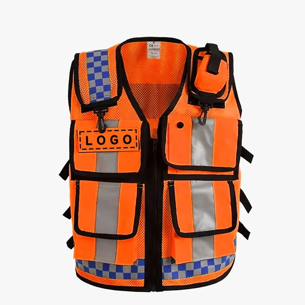 SafeVest Pro Atmungsaktiv - Polyester, Gr. L, Hi-Vis