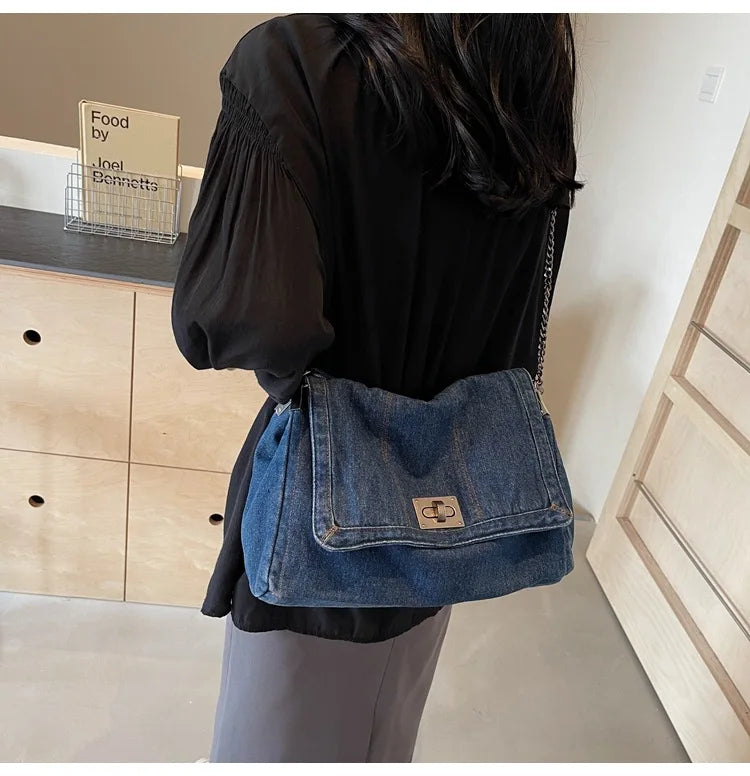 Geantă de umăr la modă și versatilă, geantă crossbody, geantă de navetă, geantă de facultate minimalistă casual pentru femei, geantă cu clapă