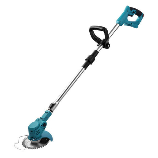 Small Household Cordless Lawn Mower Rechargeable Lawn Mowing Machine Electric Trimmer Garden Tools for Makita (Without battery)