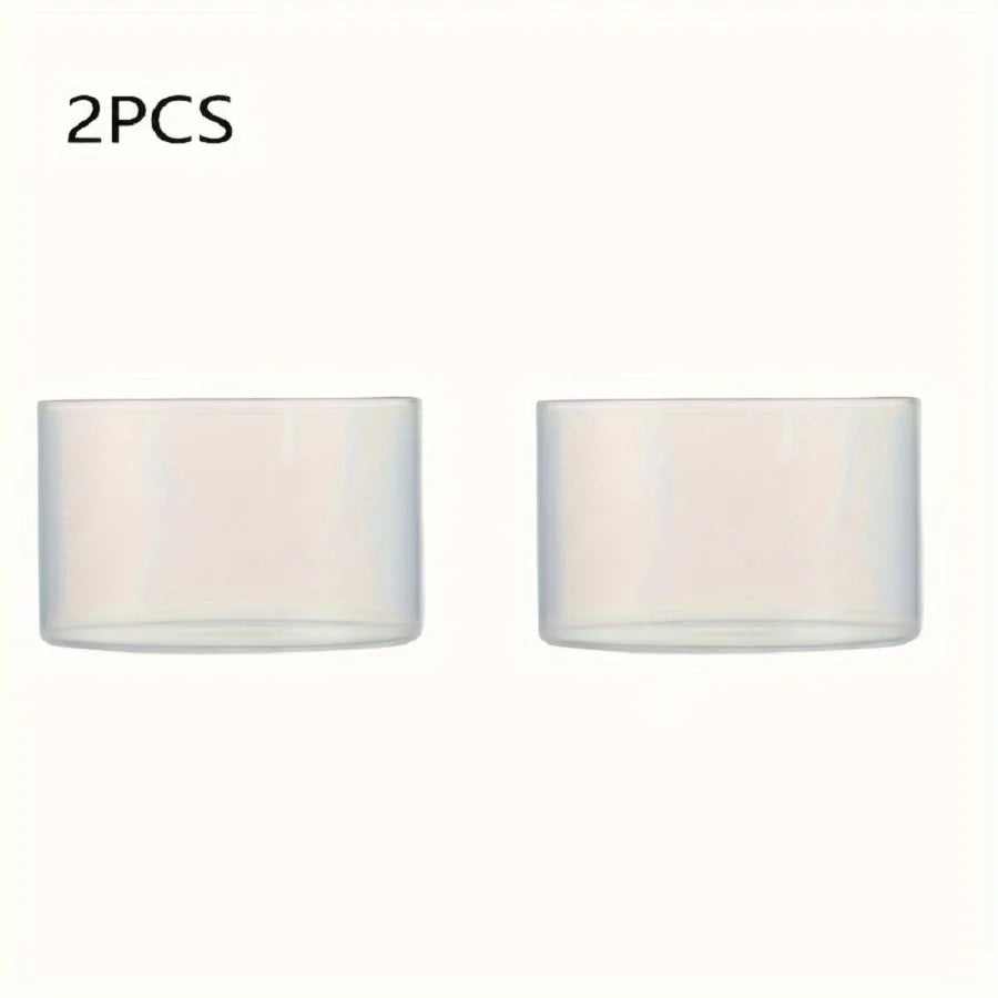 Solid Glass Dessert Bowls Set of 2,Round Fruit-Theme Serving Cups for Ice Cream,Pudding,Parfait, Yogurt,Oatmeal,Dishwasher Safe