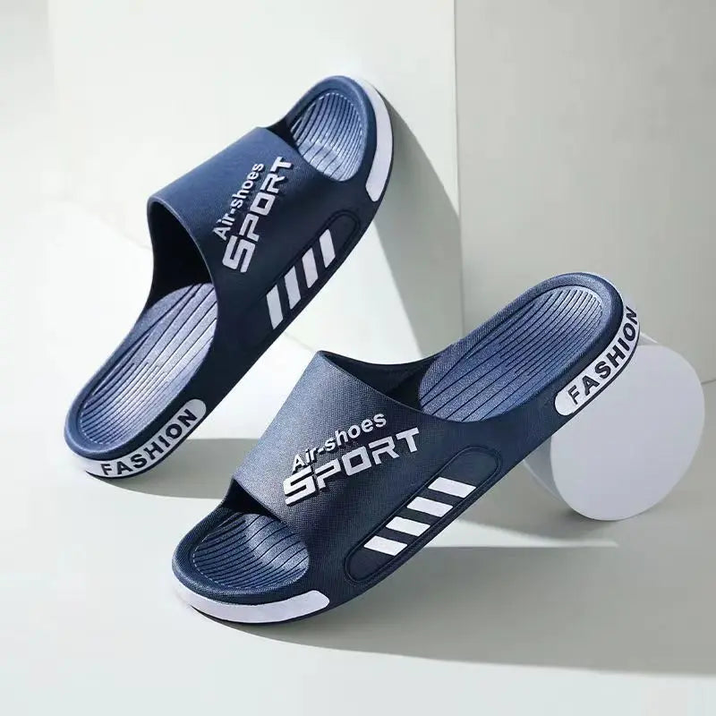 Mode Herren Hausschuhe PVC Weich Sohle Rutschfest Slides Casual Outdoor Strand Flip Flops Heim Badezimmer Paare Hausschuhe Neue Sandale