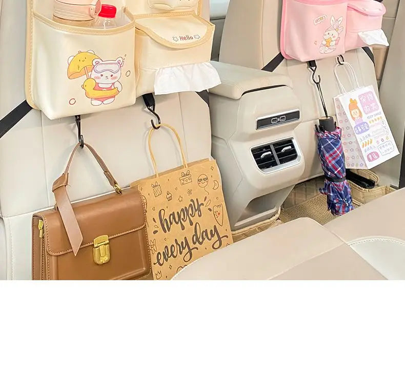 Car Seat Back Storage Bag Hanging Bag Multifunctional Storage Box Car Seat Back Storage Bag Car Interior Decoration Supplies