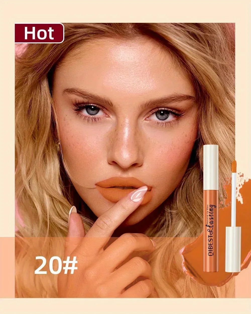 Ruj lichid mat, rezistent la apă, de lungă durată, catifea, mate, nud roșu, luciu de buze, tub de scame, machiaj cosmetic, rujuri, luciu de buze