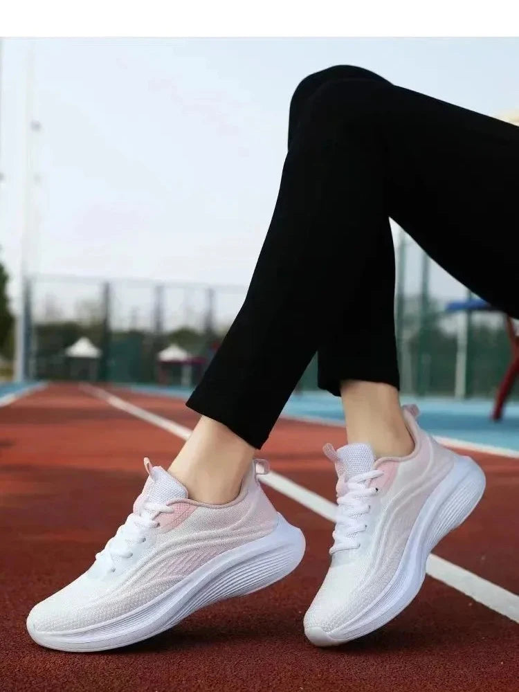 Womens Running Shoes Breathable Sport Tennis Sneakers Athletic Outdoor Gym Training Jogging Walking Shoes for Ladies