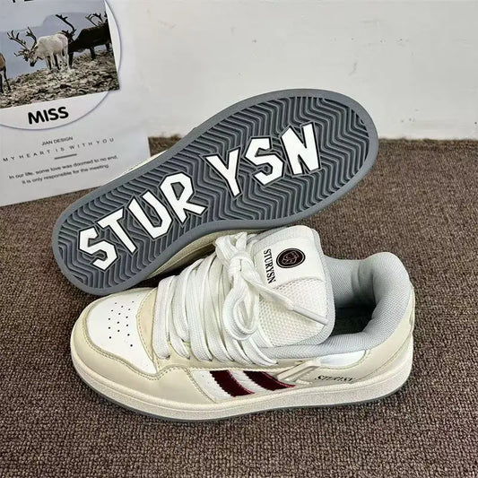 Skate Sneakers Man's New Man Skateboard Bread Shoes Retro National Trend Sport Shoe Wind Board Women Sneaker Y2k - Golden Bridge Store