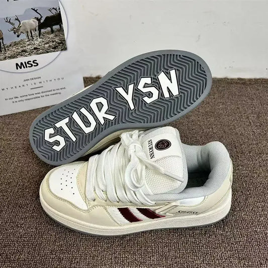 Skate Sneakers Man's New Man Skateboard Bread Shoes Retro National Trend Sport Shoe Wind Board Women Sneaker Y2k - Golden Bridge Store