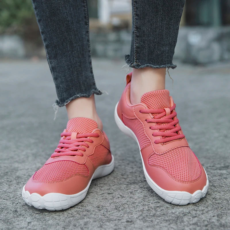 Neu Barfuß Casual Schuhe Für Frauen Leicht Atmungsaktiv Breit Zehen Sneakers Rutschfest Outdoor Walking Flats Loafers Größe 36-42