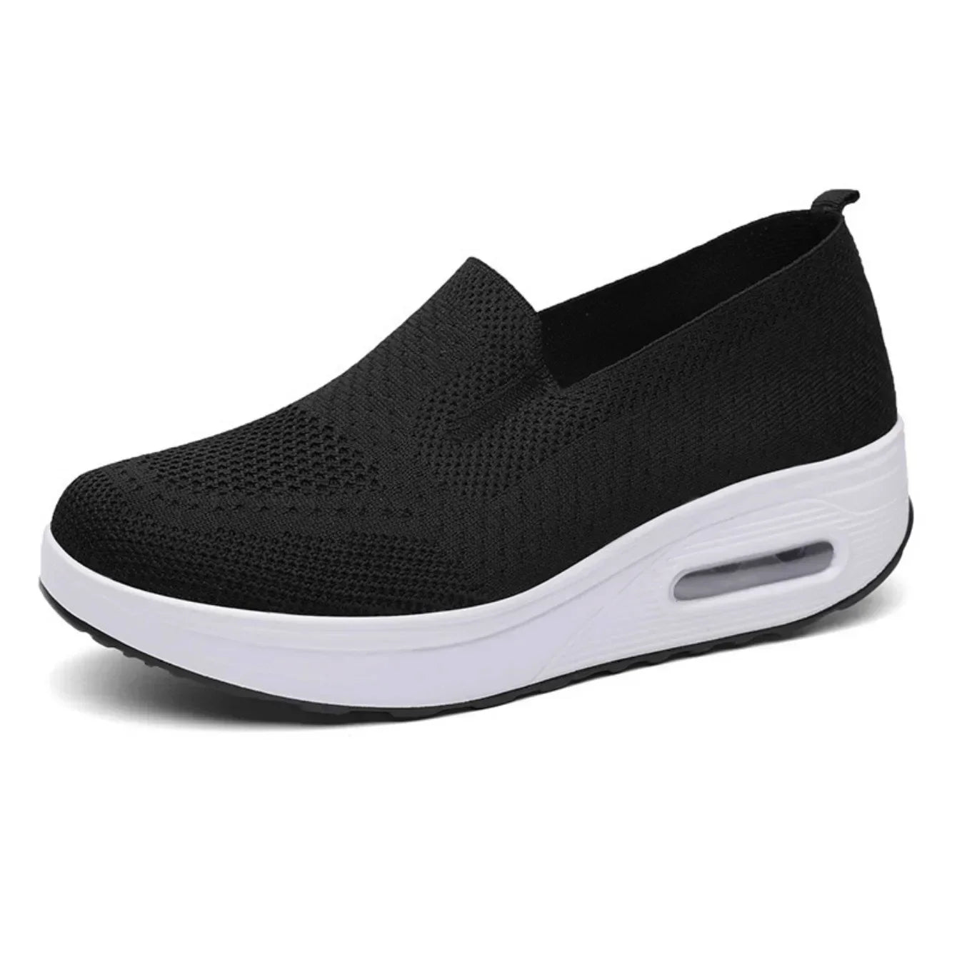 Women Fashion Vulcanized Sneakers Spring Platform Solid Color Flat Ladies Shoes Casual Breathable Wedges Ladies Walking Sneakers