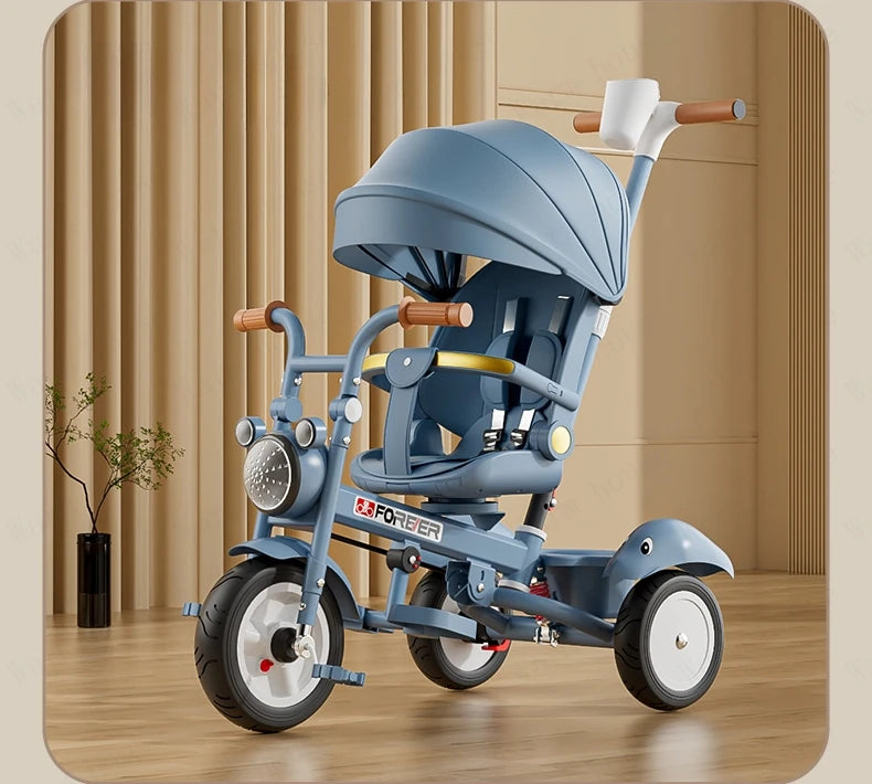 Neues Kindertrikot, Recliner und Sitzender Foldable Portable Stroller, 1-6 Jahre Alt Multifunktionales Kinderfahrrad