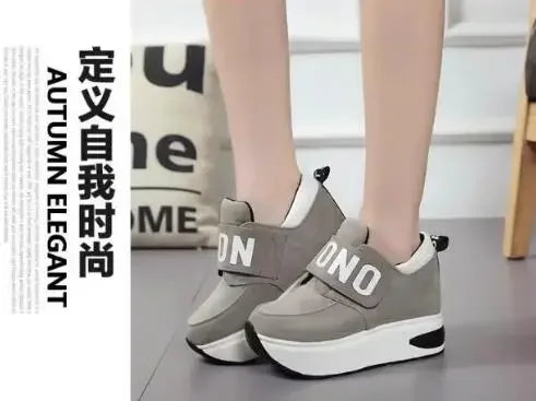 NEW Platform Wedge Sneakers Ladies Shoes Sneaker Casual Shoes Trainers Women Female Shoes Black Red Sneaker Women Tenis Feminino