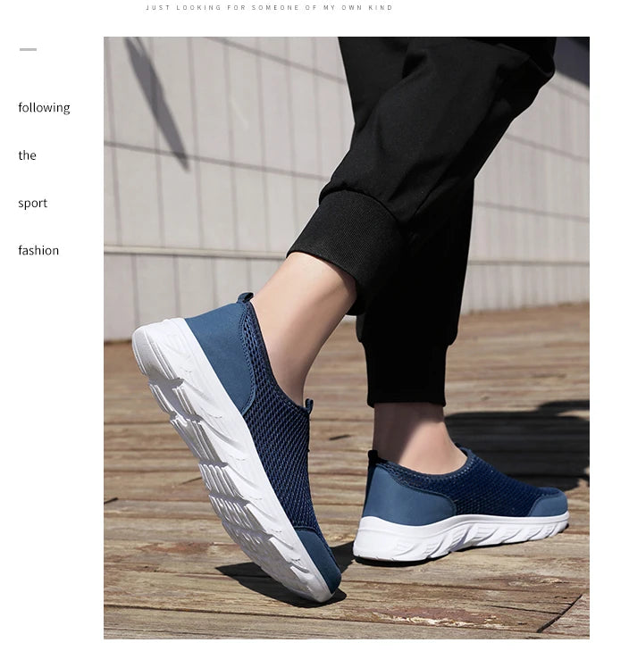Men's Sneakers Breathable Men Casual Shoes Outdoor Male Slip On Loafers Walking Sneakers Tennis For Men
