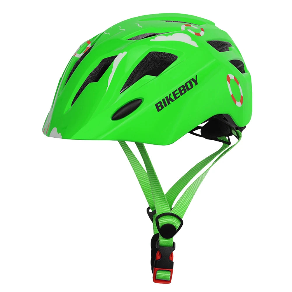 Kids Cycling Helmet Adjustable Bicycle Helmet with Taillights Lightweight Scooter Balance Bike Helmet Children Riding Equipment