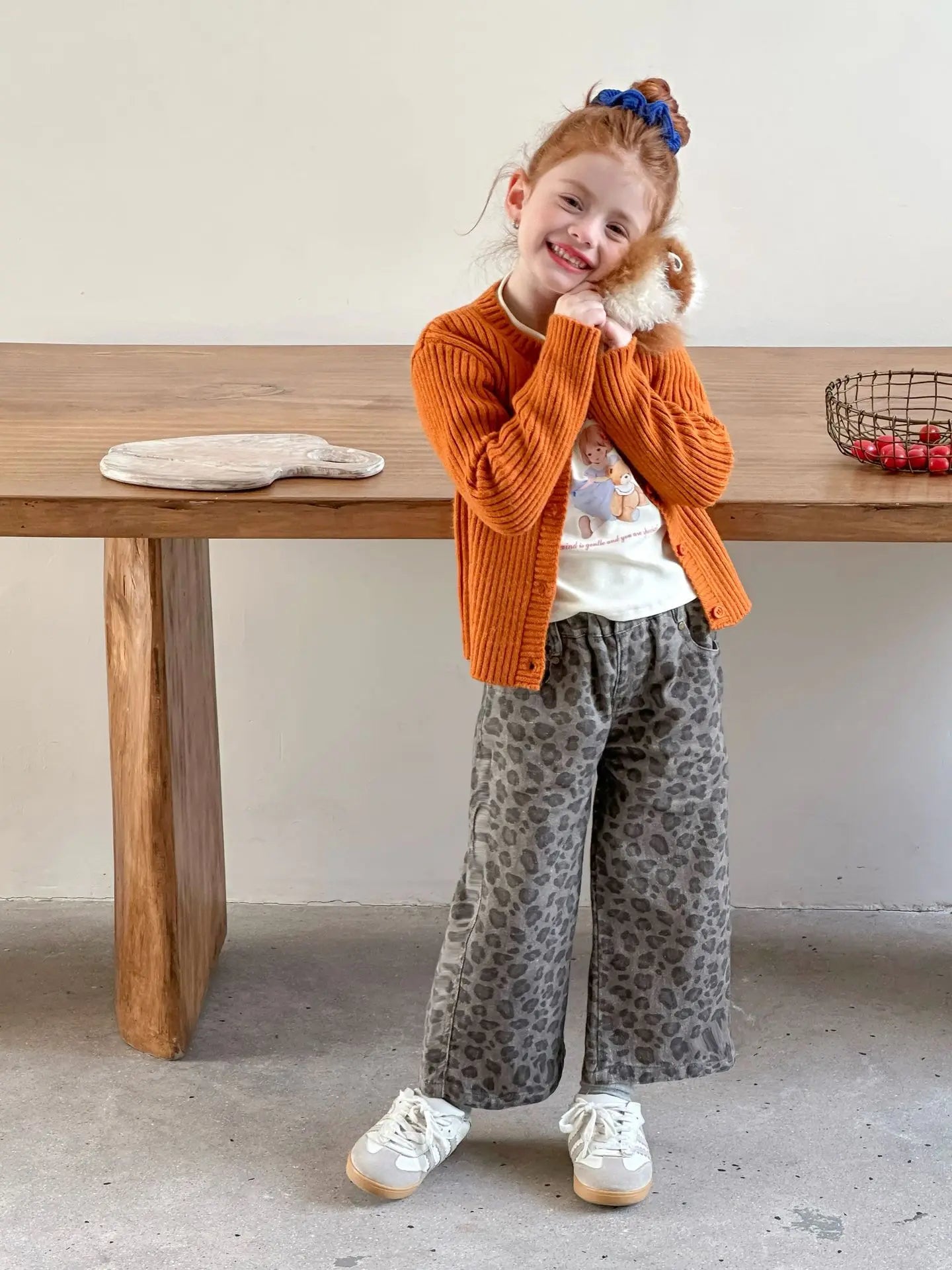 KoreanGirls Cardigan Stripe Design - Baumwollmischung Größe 3-6Y Reguläre Passform