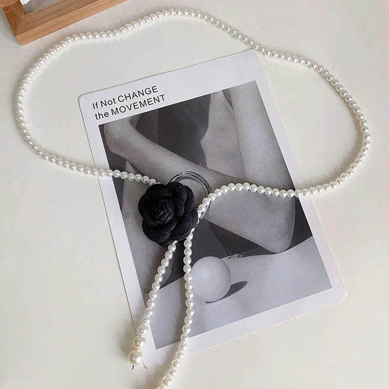 Curea de talie cu mărgele Zhejiang Y282 - PU 1 cm versatilă