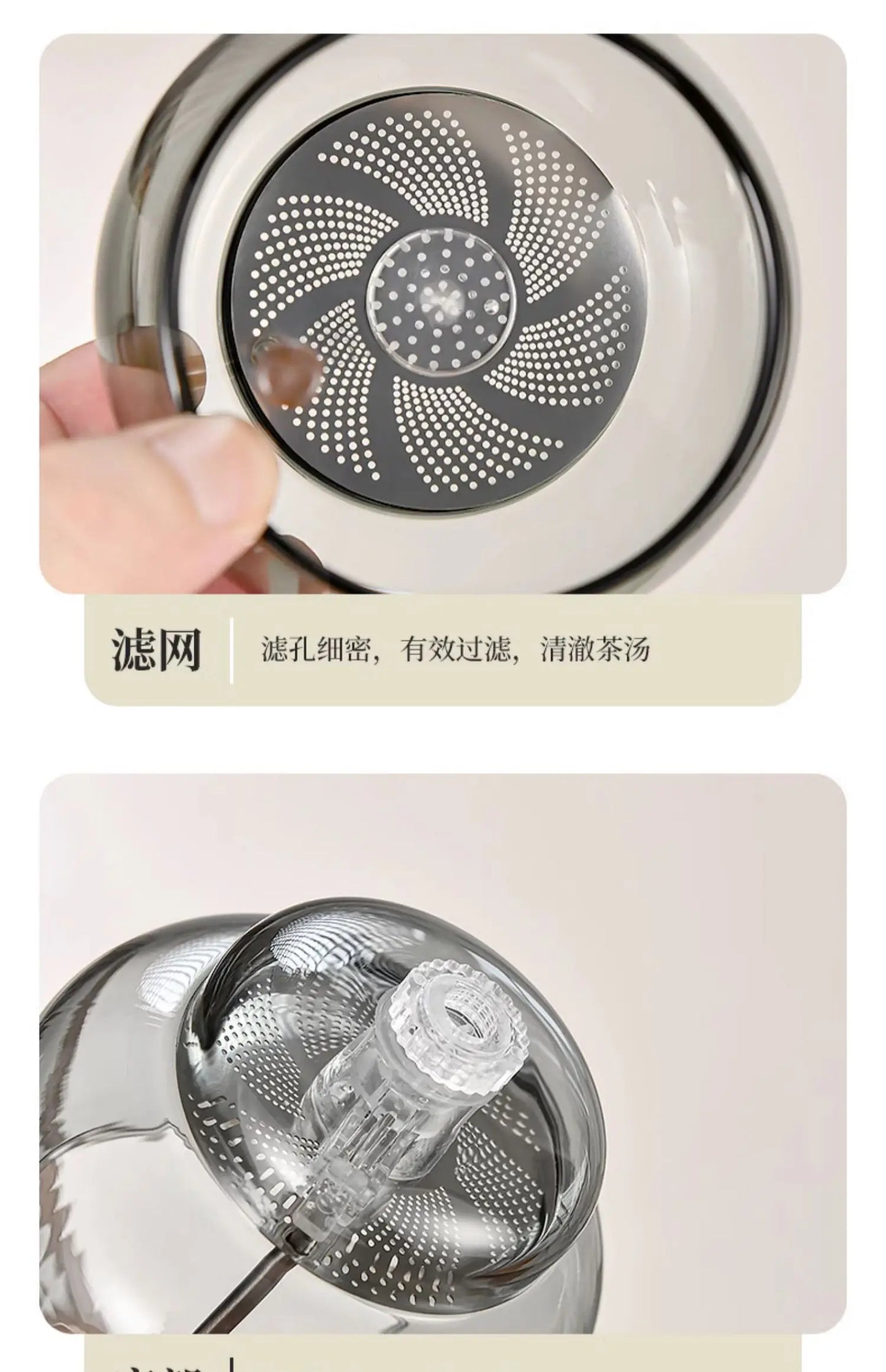 Chinese style tea making artifact, high-end glass teapot for household use, automatic tea set for lazy people separation