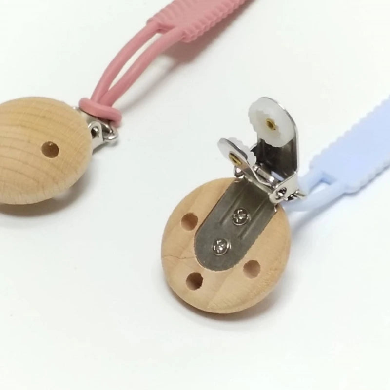 Schnuller-Clip 2025: THINKTHENDO Silicone Pacifier Clip Baby Boys Girls - Flexible RustFree Holder Teething Relief Safe Baby Collection