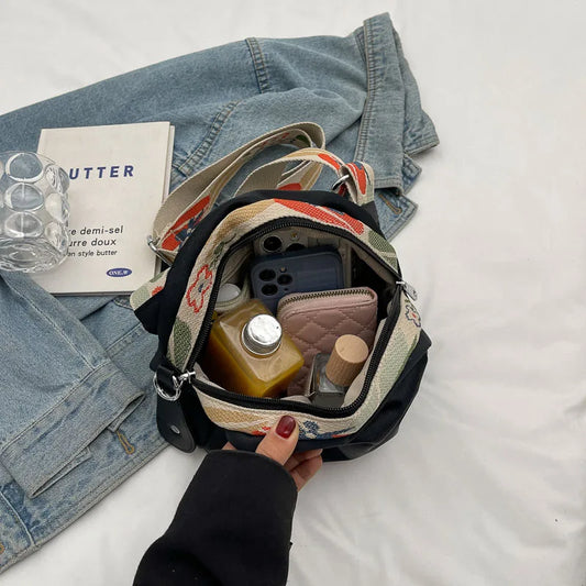 Fashion Crossbody Bags For Women Oxford Cloth Pillow Shell Shoulder Bag Large Capacity Travelling Casual Street Small Fabric Bag