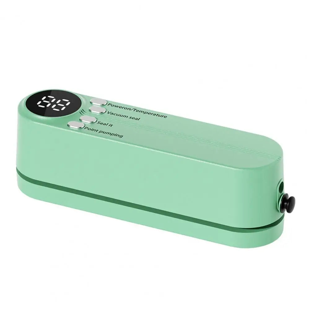 Quick Sealing Vacuum Sealer Cordless Mini Vacuum Sealer for Food Preservation with Digital Display for Chip for Balls/swim