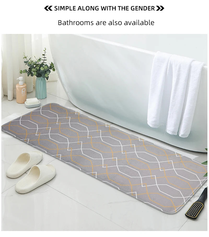 Cartoon Bedroom Carpet Home Bedside Blanket Long Strip Plush Bed Front Floor Mat Living Room Sofa Coffee Table Non-slip Foot Ma