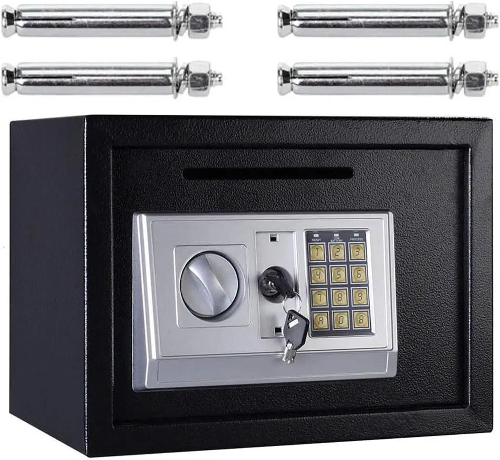 DayPlus 16L Digitaler Stahl-Safe - Elektronische Sicherheitsbox für Büro und Zuhause