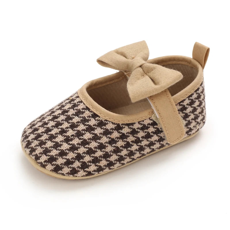 Frühling Herbst Neuer Stil Kleine Duft Gitter Prinzessin Schuhe 2025 - Neugeborene Baby Mädchen Gummisohle Rutschfest Erste Laufschuhe