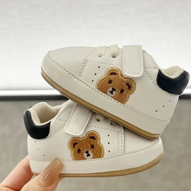 VALENSINA Panda Babyschuhe Anti Rutsch - 0-18 Monate Klett