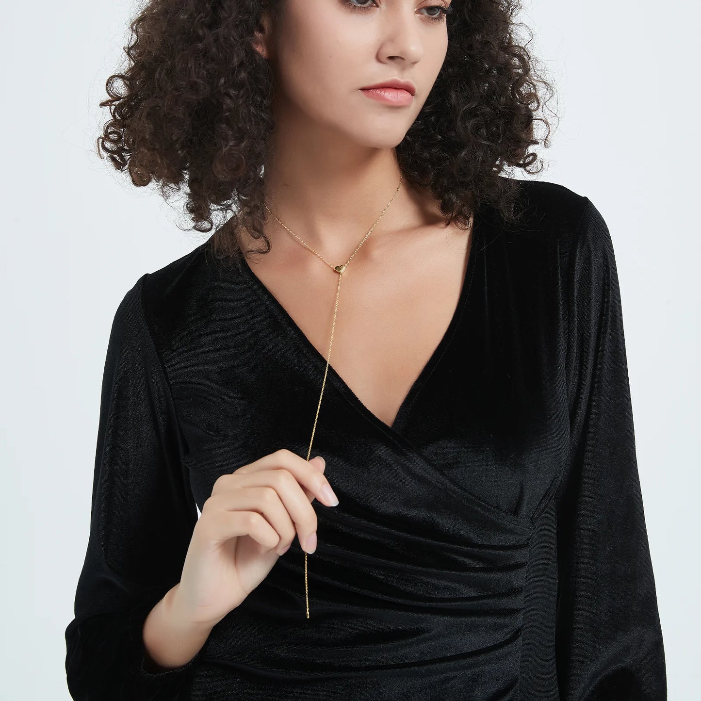 ANDYWEN 925 Sterling Silber Transformer Kette Herzanhänger Charme Halskette Choker vergrößerbar Frauen Luxusjewekry