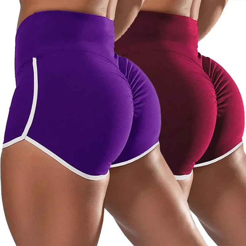 Sport-Shorts 2025: Women Gym Fitness Tight-Fitting Yoga Shorts Sexy Elastic Sports - Running Tight Hip Lifting Shorts Girls Casual Sports Short Pants Collection
