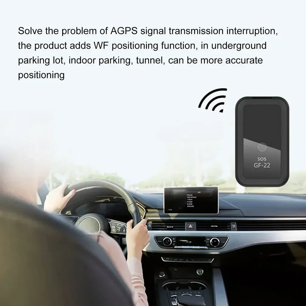GPS-Tracker 2025: GF-22 Car Tracker Device Strong Magnetic - Automatic Alarm Motorcycle Car Mini GPS Trackers Voice Control Anti-Lost Device Locator Collection