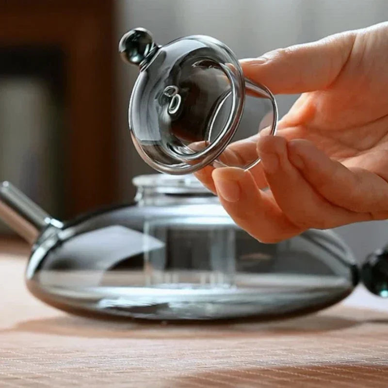 Blumen Tee Teekanne Set Britisch-Stil Gekocht Früchte Tee Set Hitzebeständig Glas Nordisch Erschwinglich Luxus Gesundheit Topf